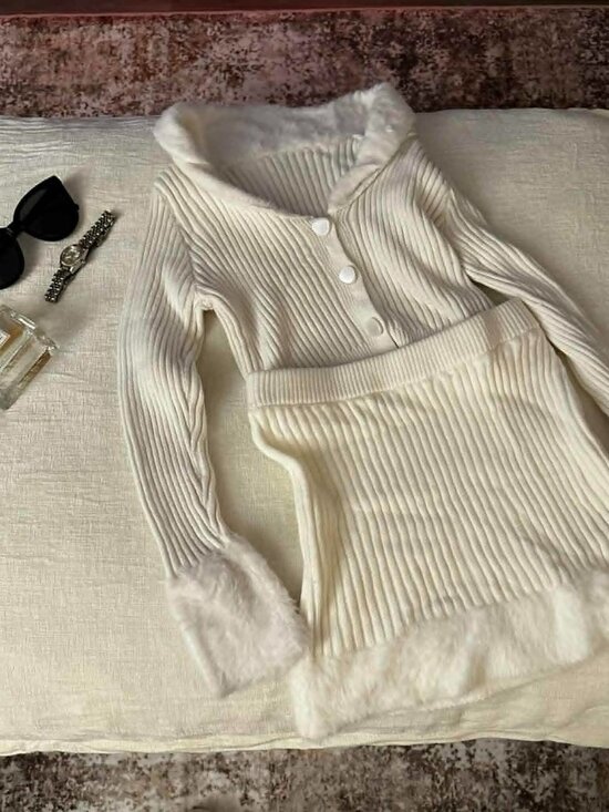 SHEIN Dresses & Skirts - white terno top and skirt